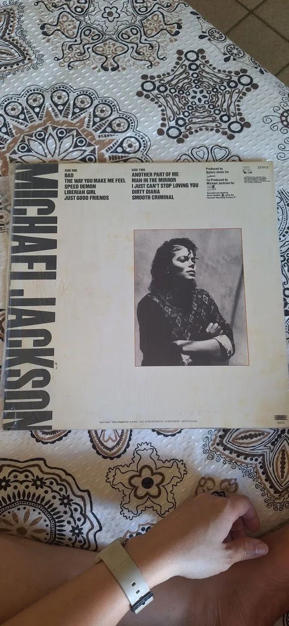 Michael Jackson BAD em vinil - Foto 2