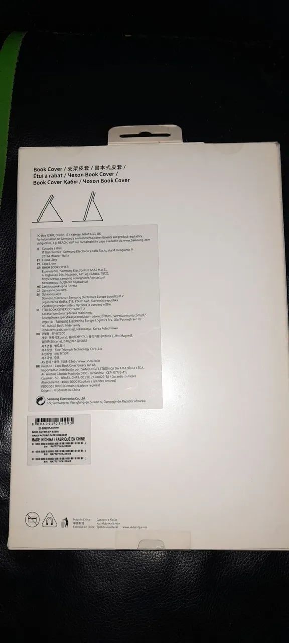 Capa book cover galaxy Tab A8 x200 ou x205 - Foto 2