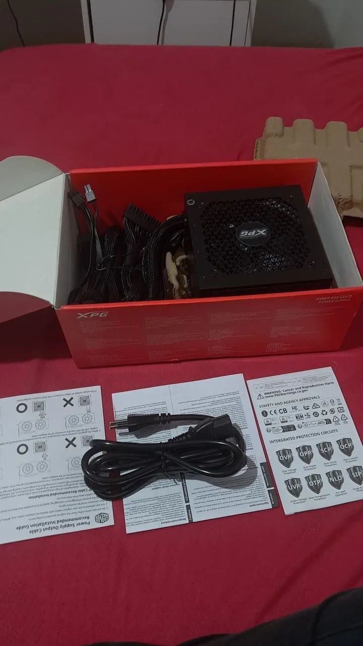 Vendo fonte 850w xpg kyber 80 plus gold - Foto 5