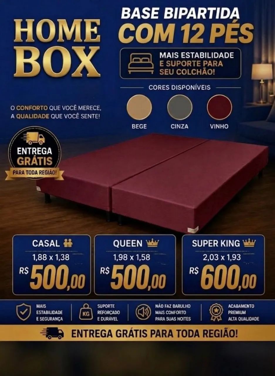 Promoção! Base Bipartida Queen!!