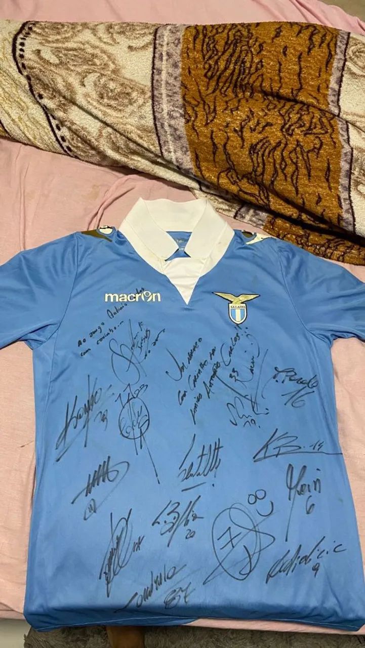 Camisa Lazio 2014 Autografada - Peça Rara de Coleção - Foto 2