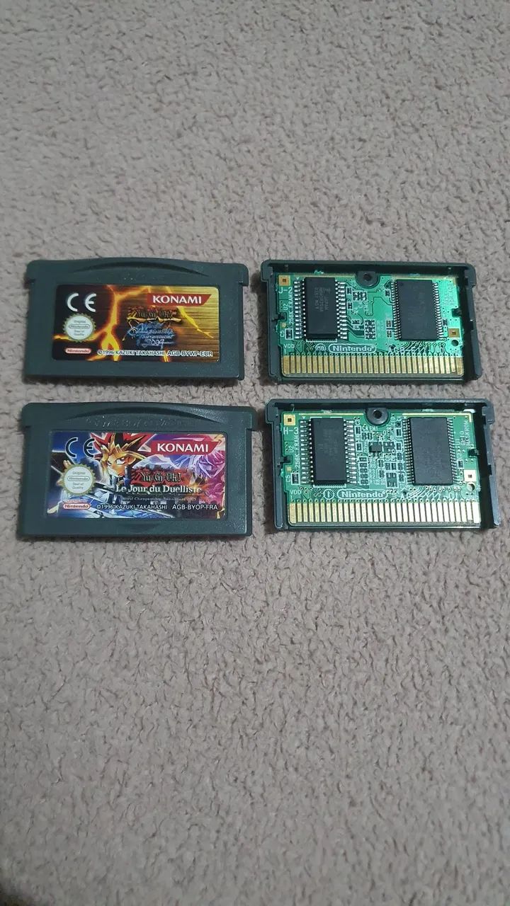 Lote 2 jogos Yu-Gi-Oh para GBA Game Boy Advance - ORIGINAL 