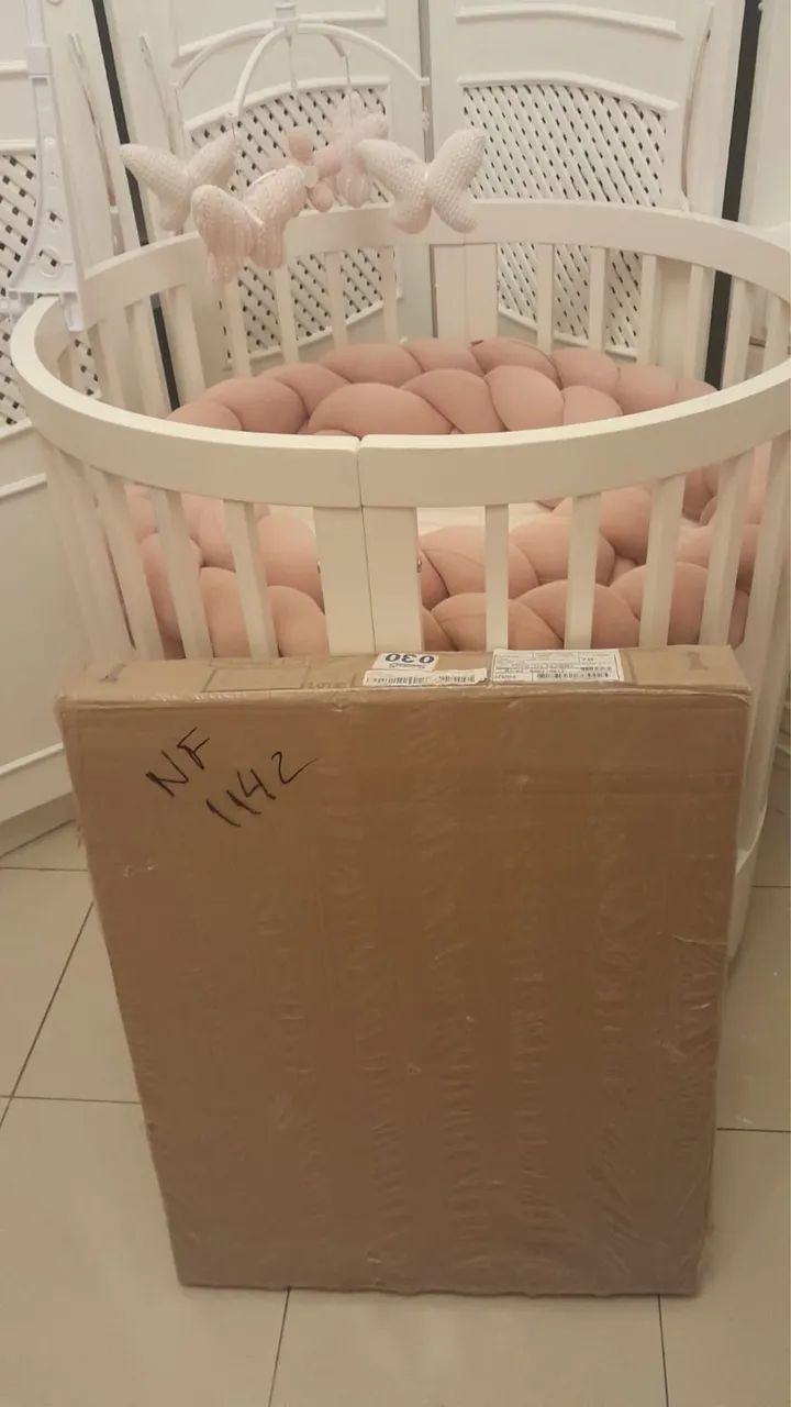 BERÇO E MINI CAMA 3x1 BRANCO 