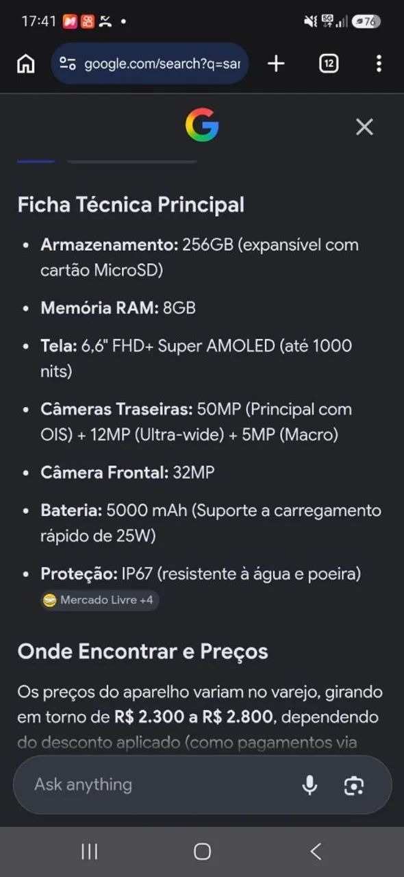 SAMSUNG A55 256GB - Foto 4