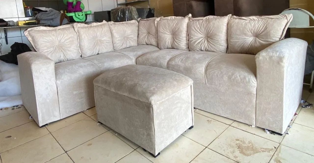 Sofá pop com puf novo  - Foto 2