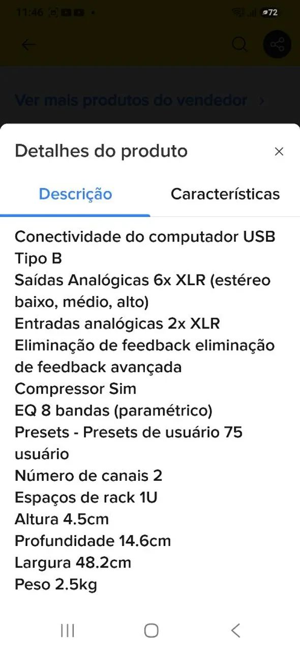 Processador Digital DBX  Driverrack Pa2  - Foto 4