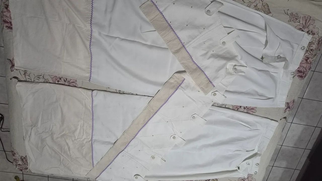 Cortina Piquet 100% algodão