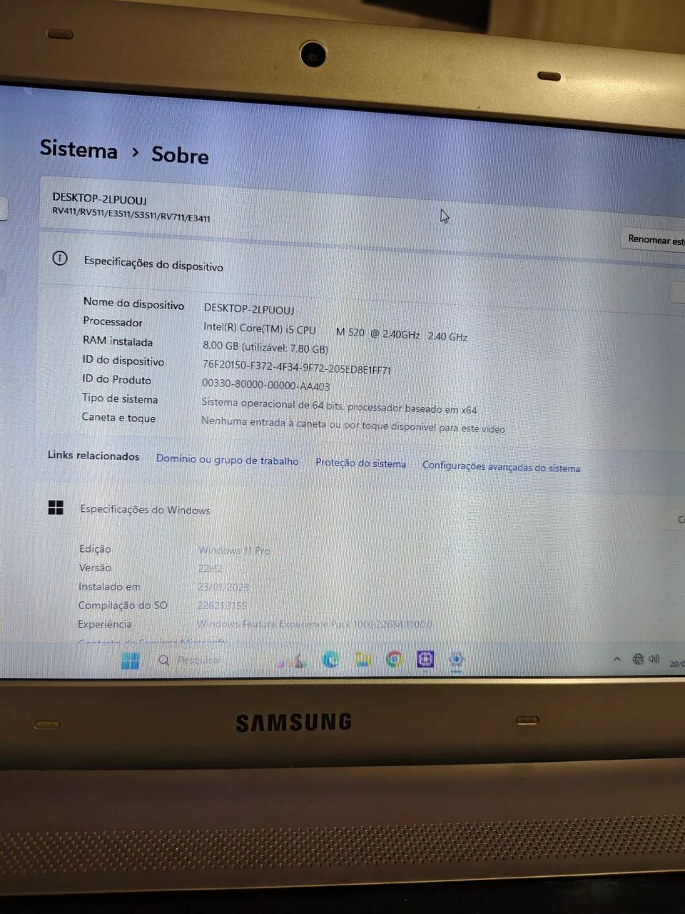 Notebook RV411 i5 8gb ram - Foto 2