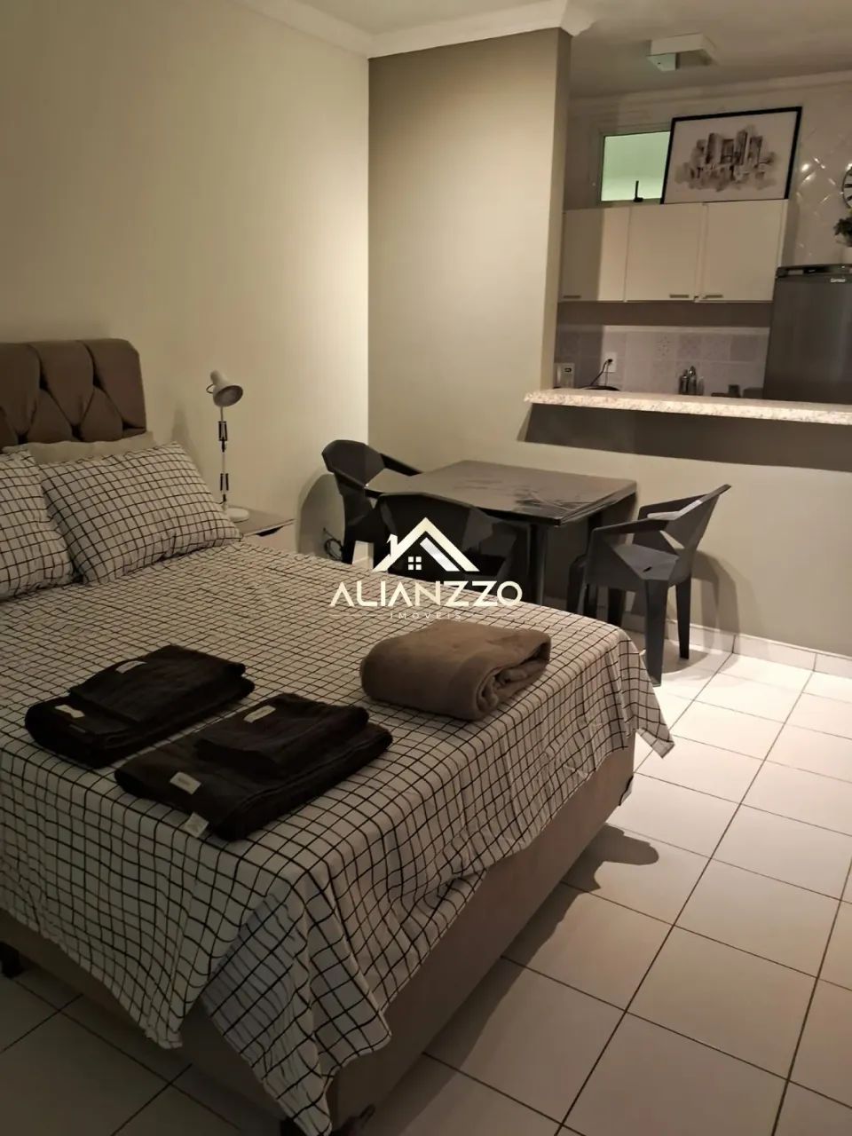 Kitchnet Mobiliada para locação Bairro Nova Ribeirania em Ribeirão Preto/SP. Alianzzo Imóv - Foto 7