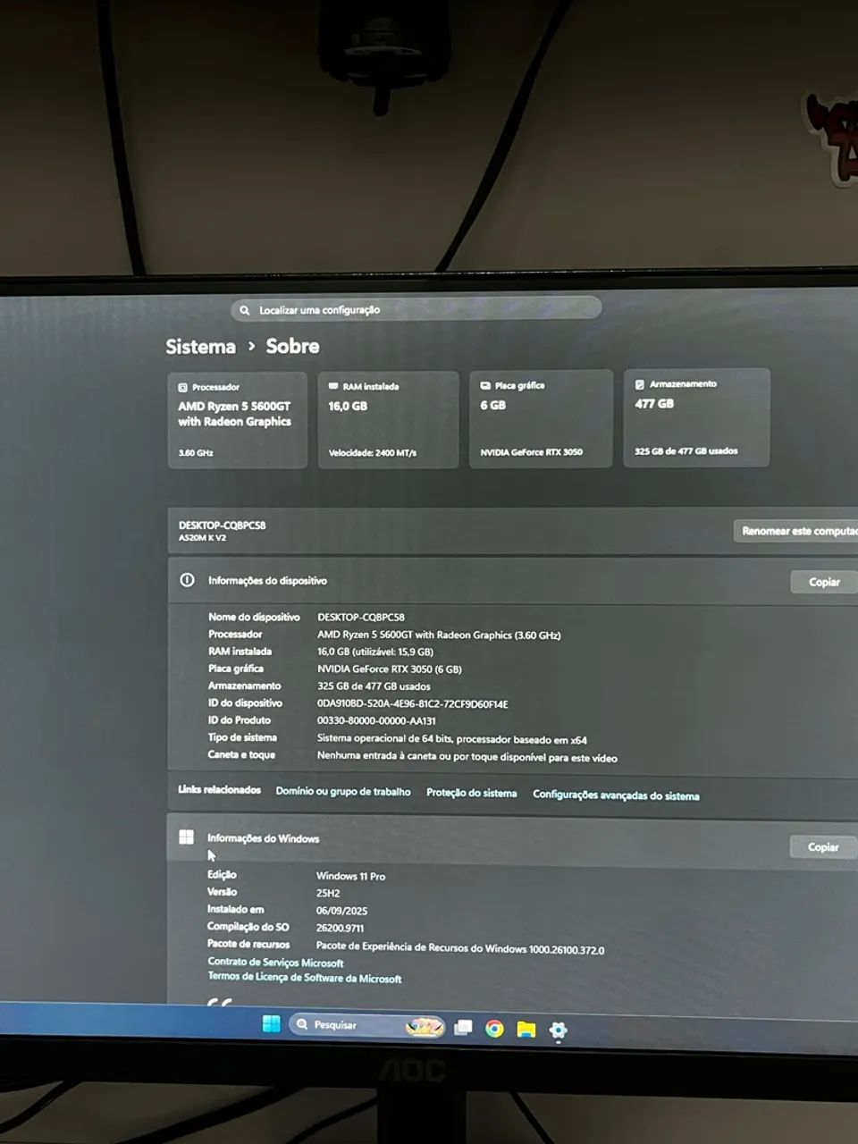 Pc gamer AMD RYZEN 5 - Foto 5
