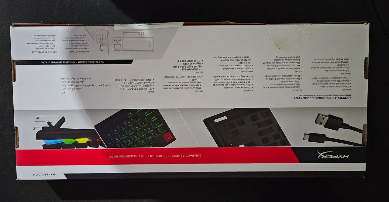 Teclado Gamer Hyperx Alloy Origins Core PBT - Switch Red - Foto 2