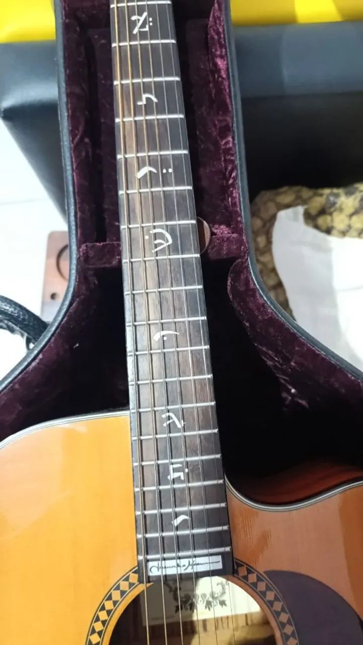 Violão Juninho afram tampo sólido com fishman - Foto 2