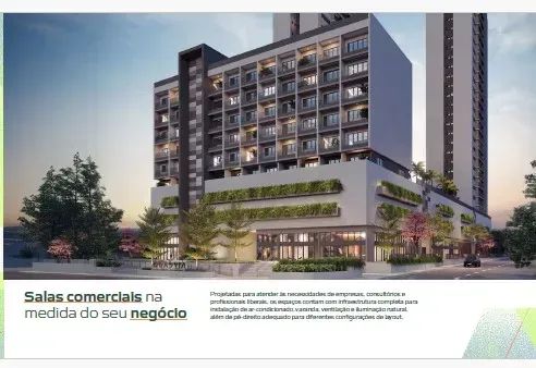 Escritório no QUADRIA VISTA VERDE  27 m  a 43 m2 com banheiro