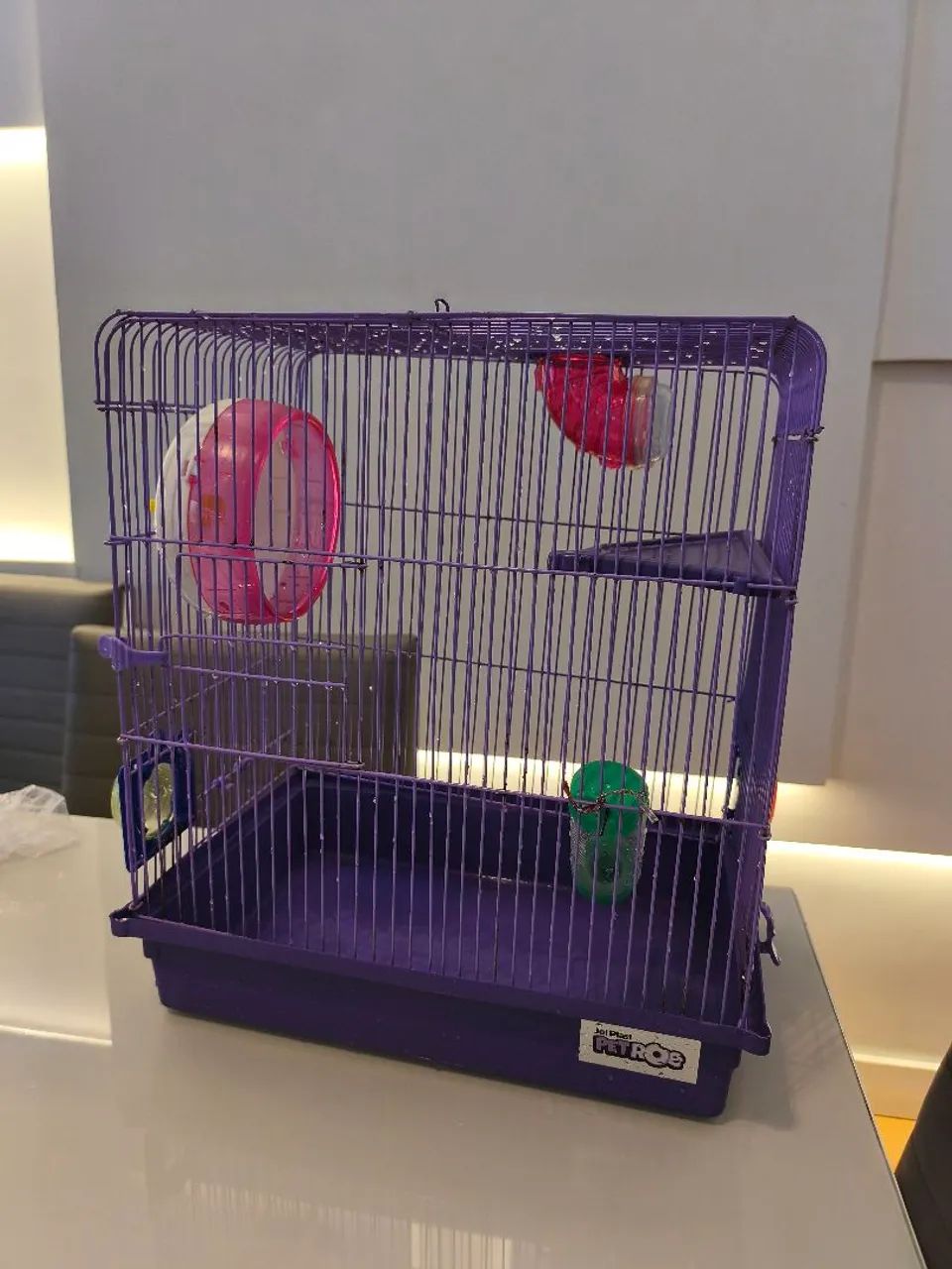 Gaiola Hamster, com acessórios.