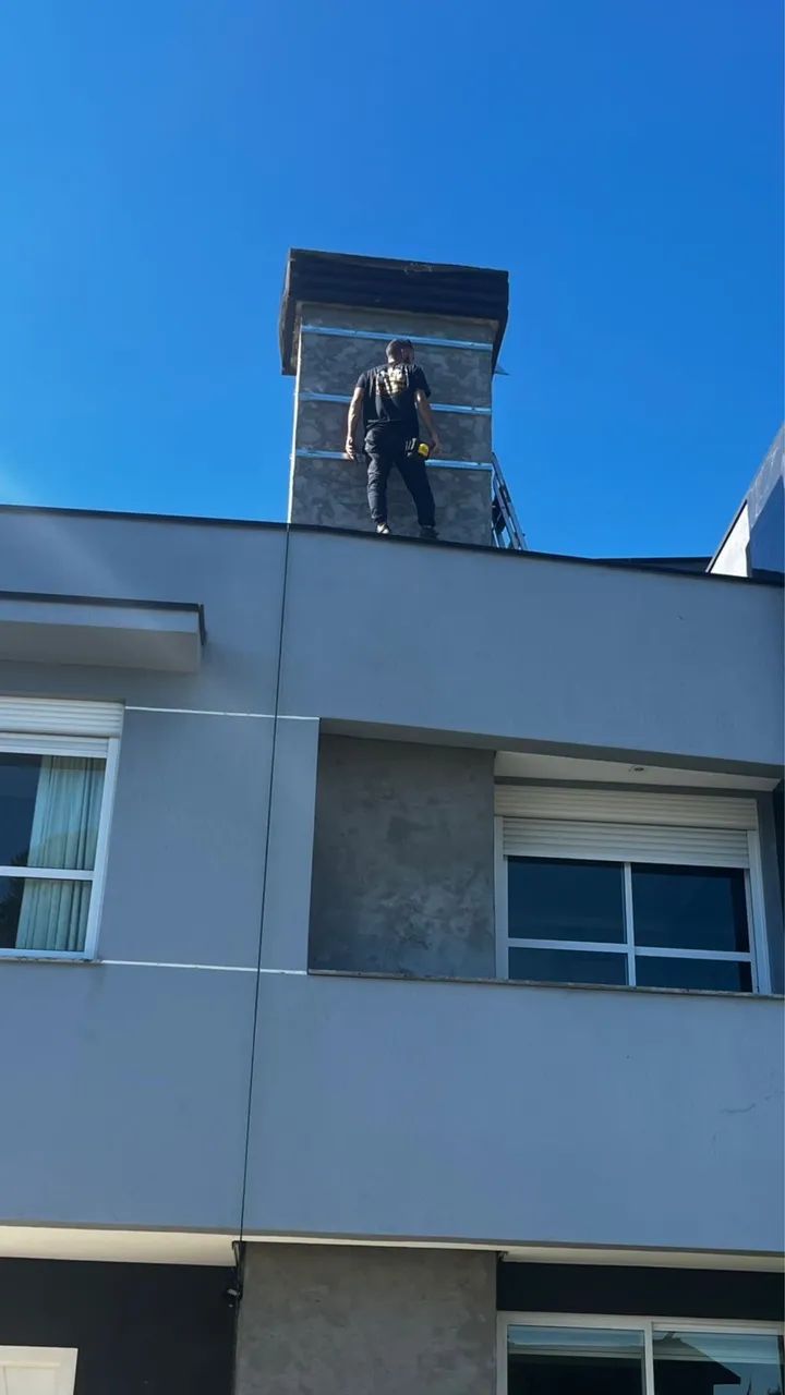 Fachada em ripado