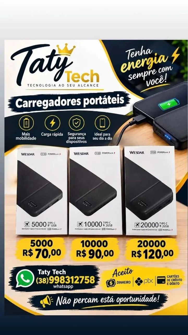 Carregadores Portateis 