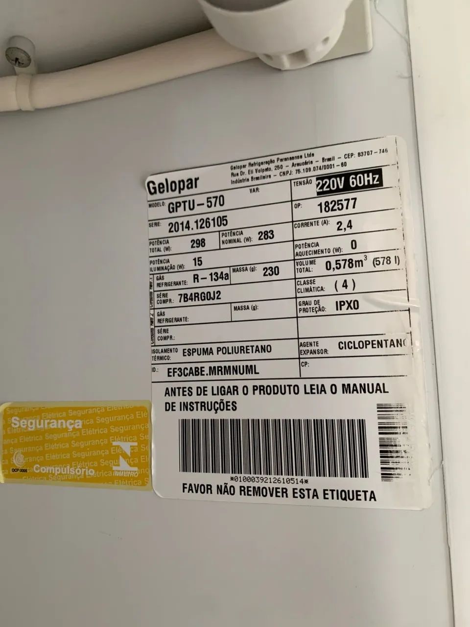 Geladeira expositora Gelopar 578l - 220W - Foto 2