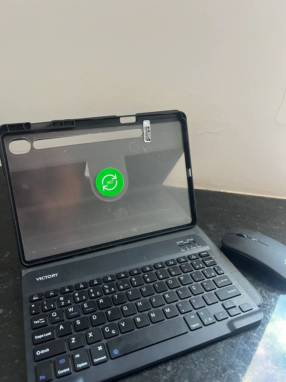 Capa+ teclado para tablet s10 lite samsung 