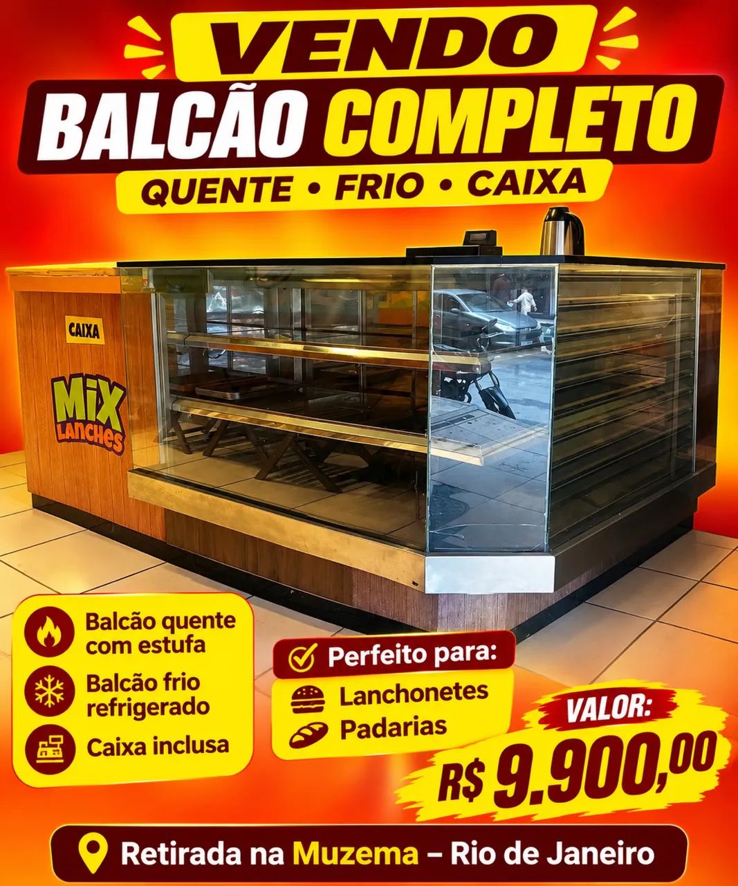 Vendo balcão expositor completo 