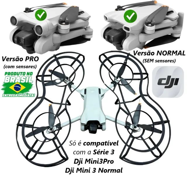 Kit Protetores de Hélices 360° compatível APENAS com Drones DJI Mini3&3Pro Propeller Guard - Foto 3