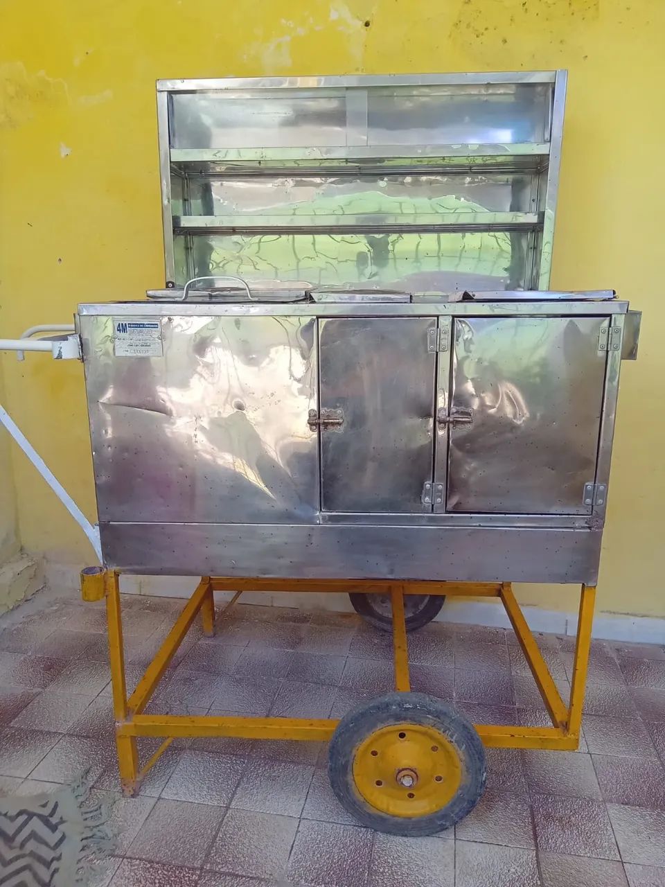 Carrinho de lanches food de cachorro quente e outros com 5 compartimentos. Super-Novo  - Foto 6