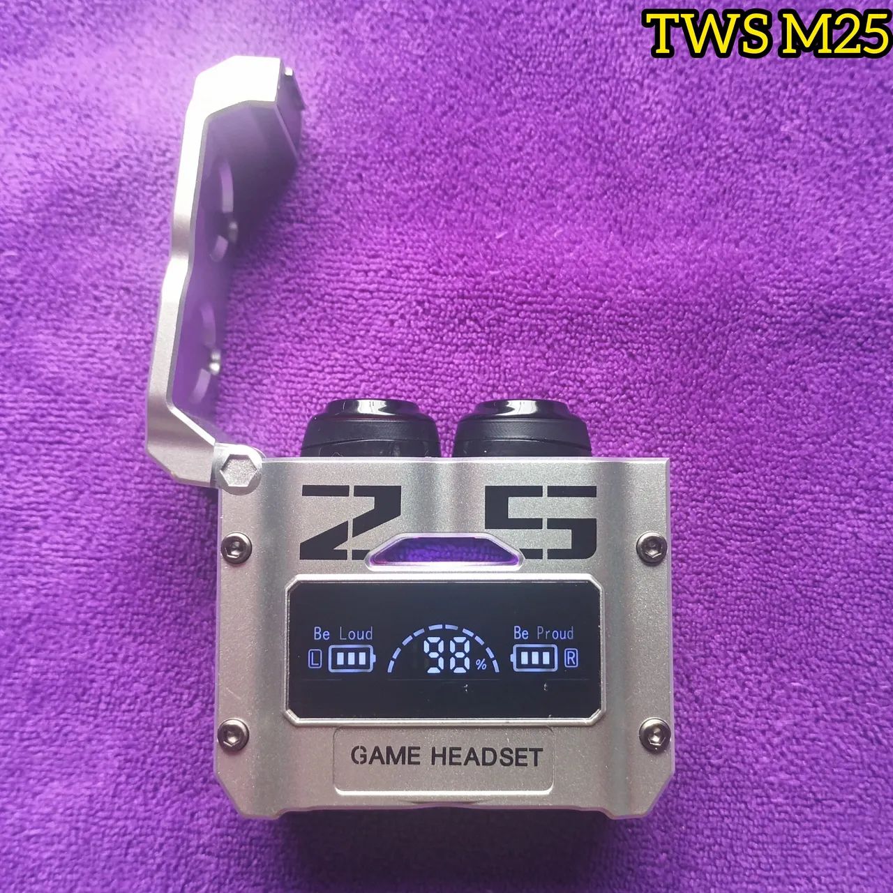 Fone Bluetooth Gamer TWS M25 com Display Digital  - Foto 4