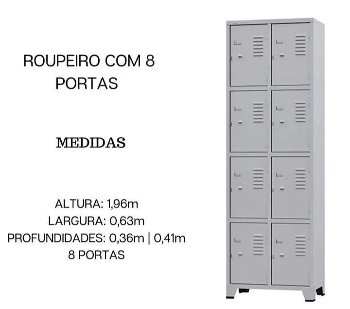 Roupeiro de aço novo - Foto 2