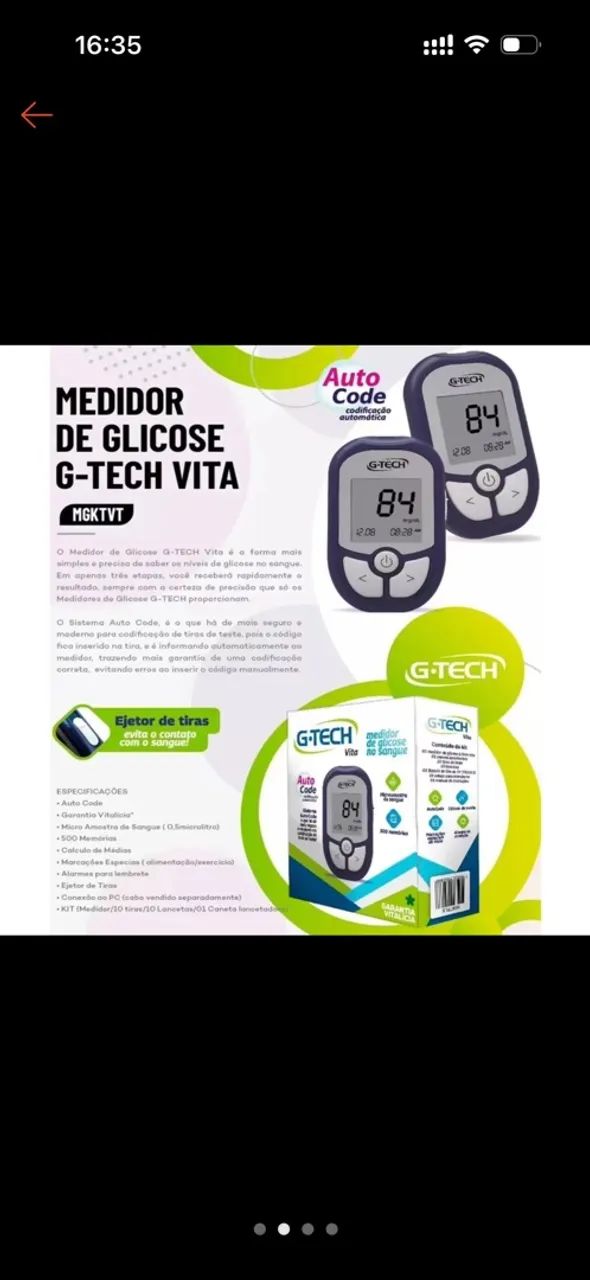 Medidor de glicose  - Foto 2