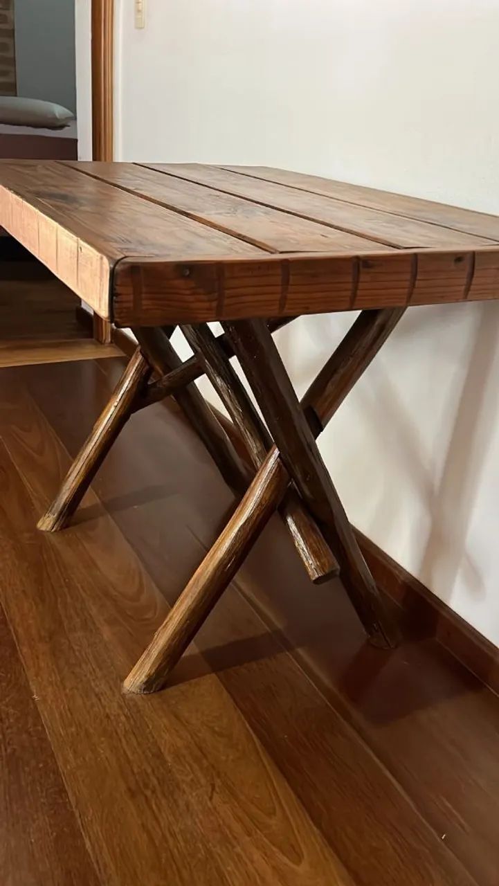 Mesa de madeira 100x70cm - Foto 2