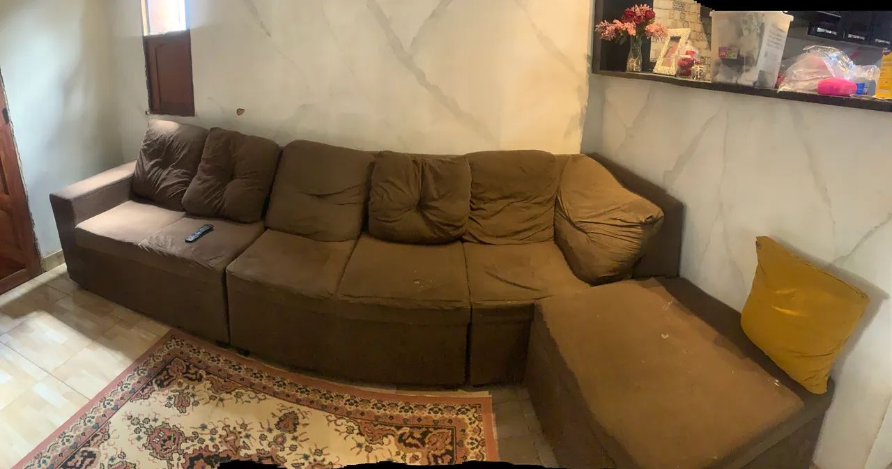 Vendo sofá + baú (usado) - Foto 3
