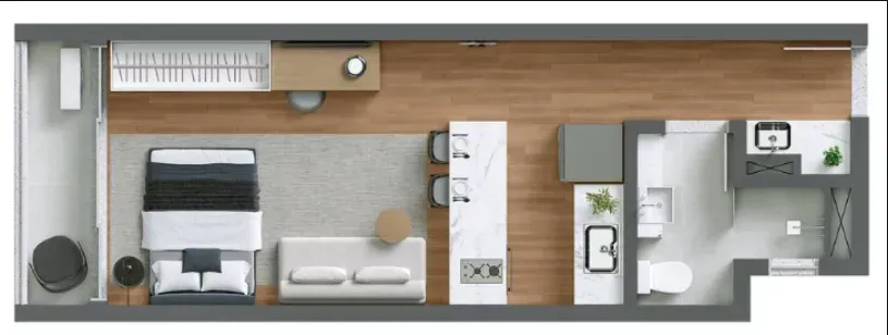 PLANTA 33m²