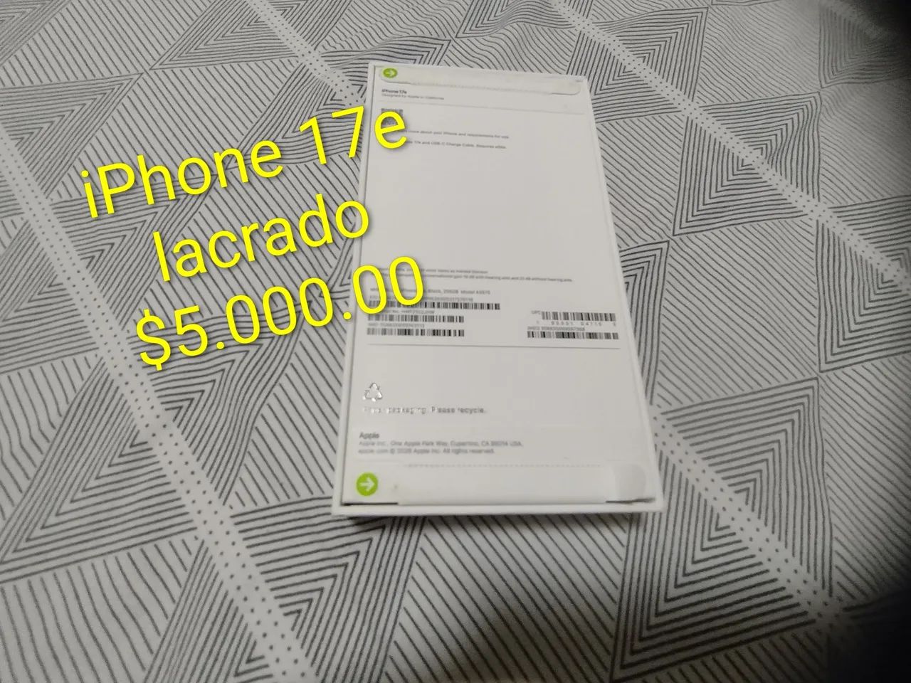 iPhone 17e lacrado 