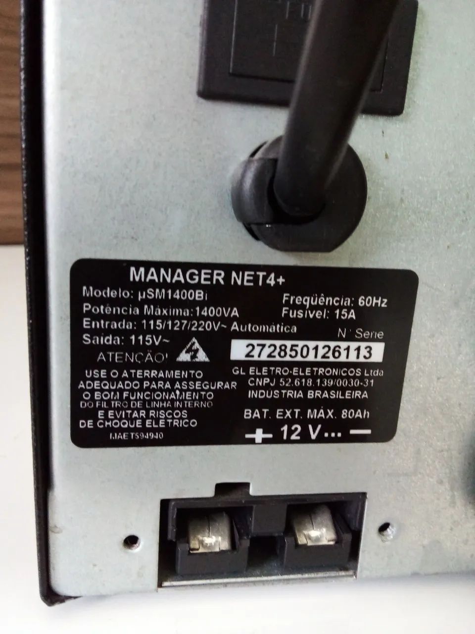 Nobreak SMS Manager Net4+1400va saida 115v - Foto 5