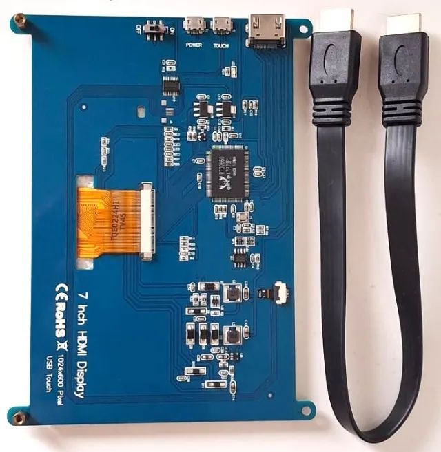 Display Touchscreen 7 pol HDMI 1024X600 - Compatível com Raspberry Pi  - Foto 3