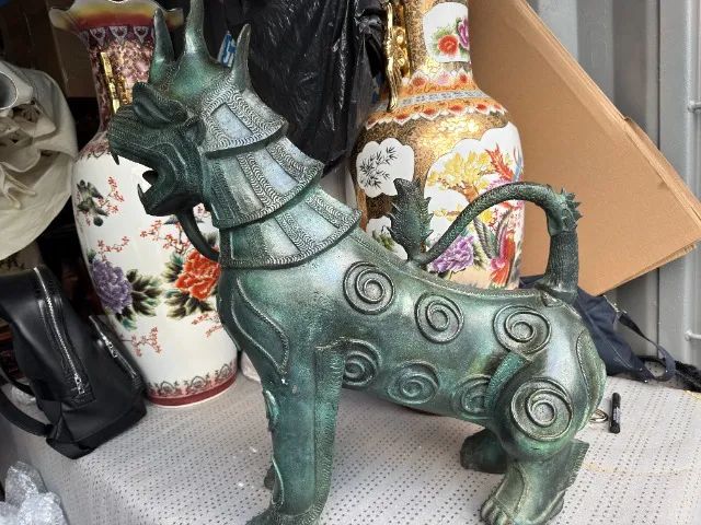 Estátua em Bronze Foo Dog - Foto 3