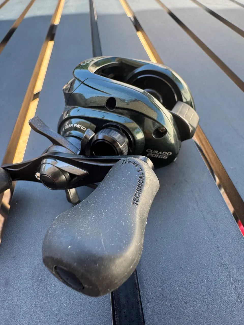 carretilha shimano curado 201g6 201 IHG de pesca de arremesso de mão esquerda, CU201IHG Carretilha Shimano Curado XGM