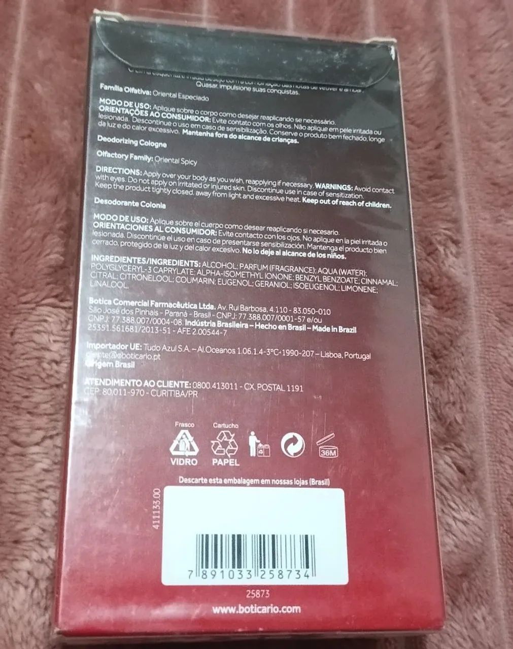 Perfume Quasar Fire 125 ml / Versão Antiga  - Foto 3
