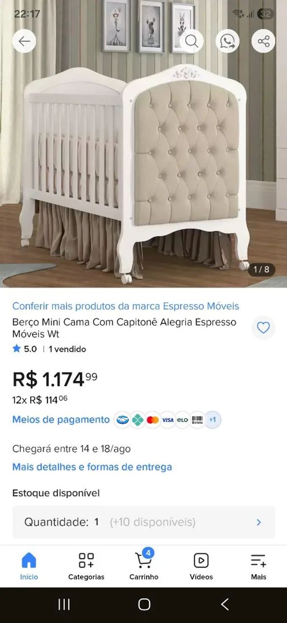 Berço  madeira