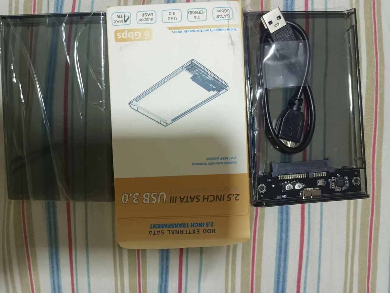 Case HD SSD USB externo 3.0 sataIII 6Gbps - Foto 3