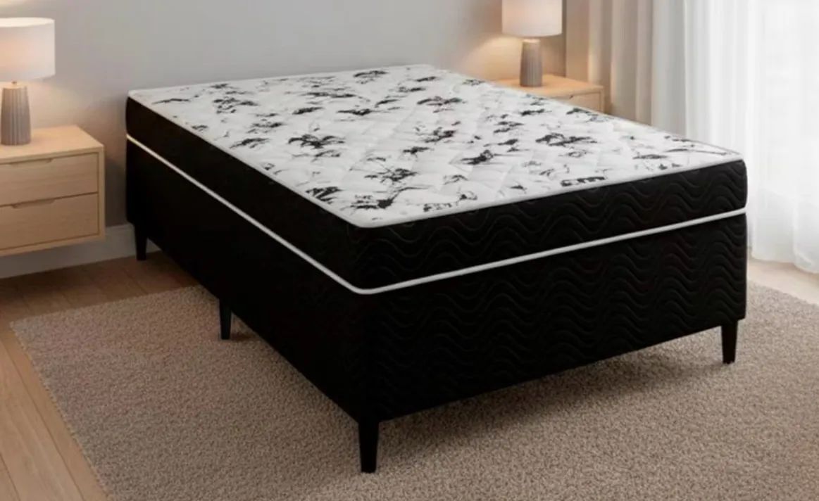 Cama box casal conjugada 