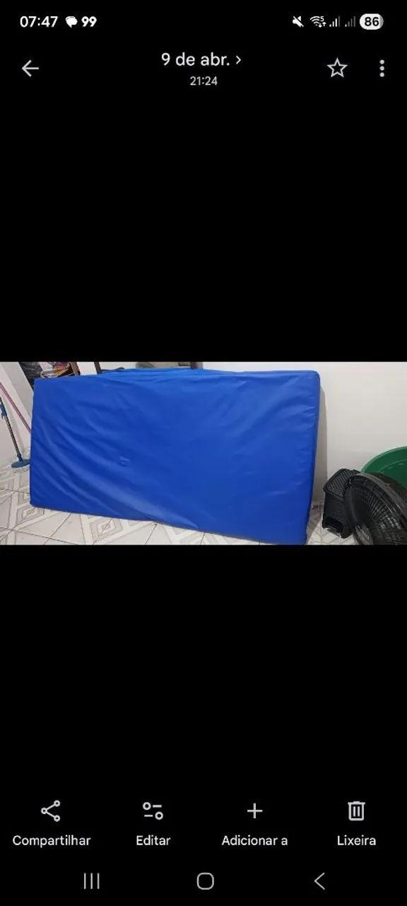 Colchonete solteiro e puff pera