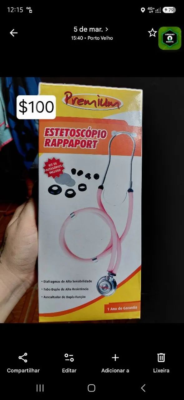 Estetoscópio rappaport