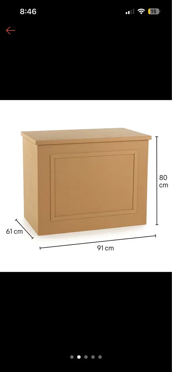 Mesa mdf boiserie pintada