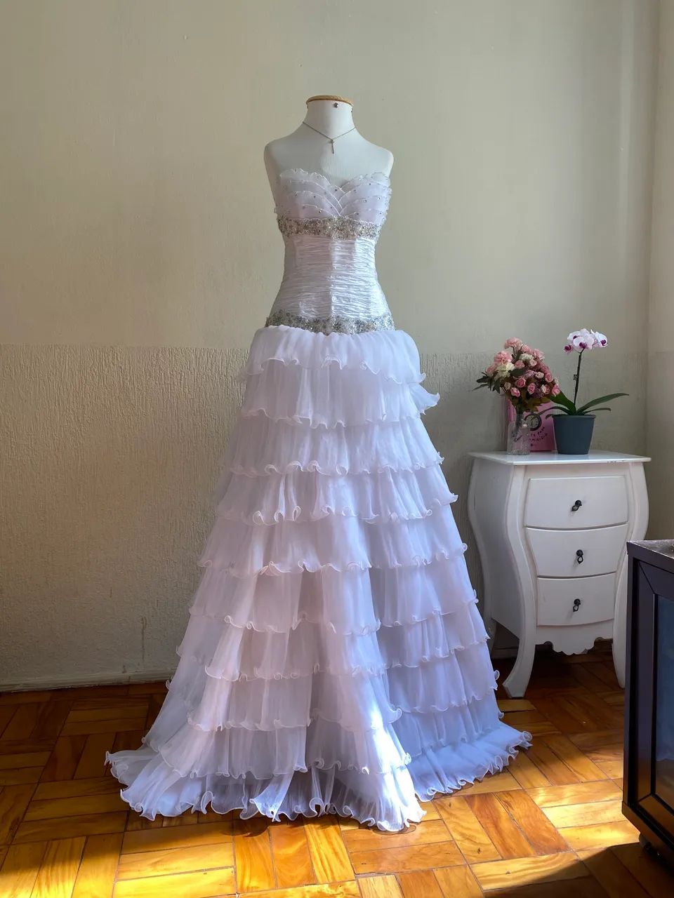 vestido de noiva modelo princesa 36/38