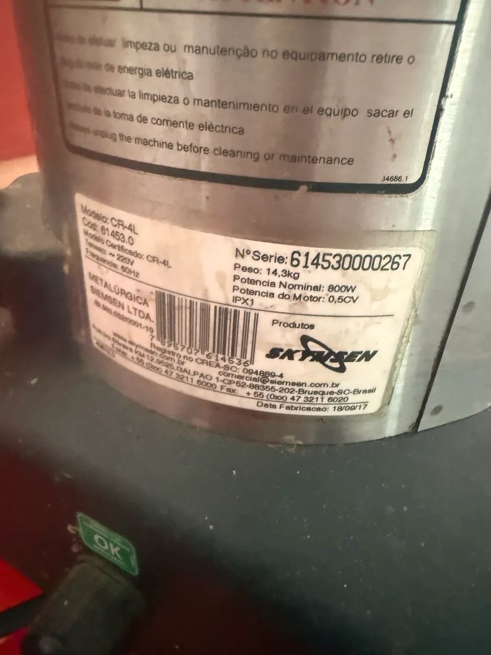 Cutter Skymsen CR-4L - Profissional 220v - Foto 2