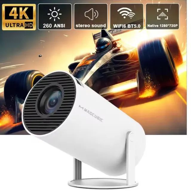 [Novo] Projetor HY300 MagCubic Original 4k Android 11, Wifi6, Bt5.0