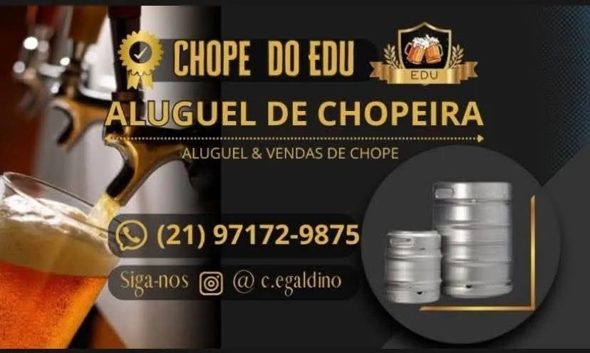 Aluguel de chopeira e venda de chopp