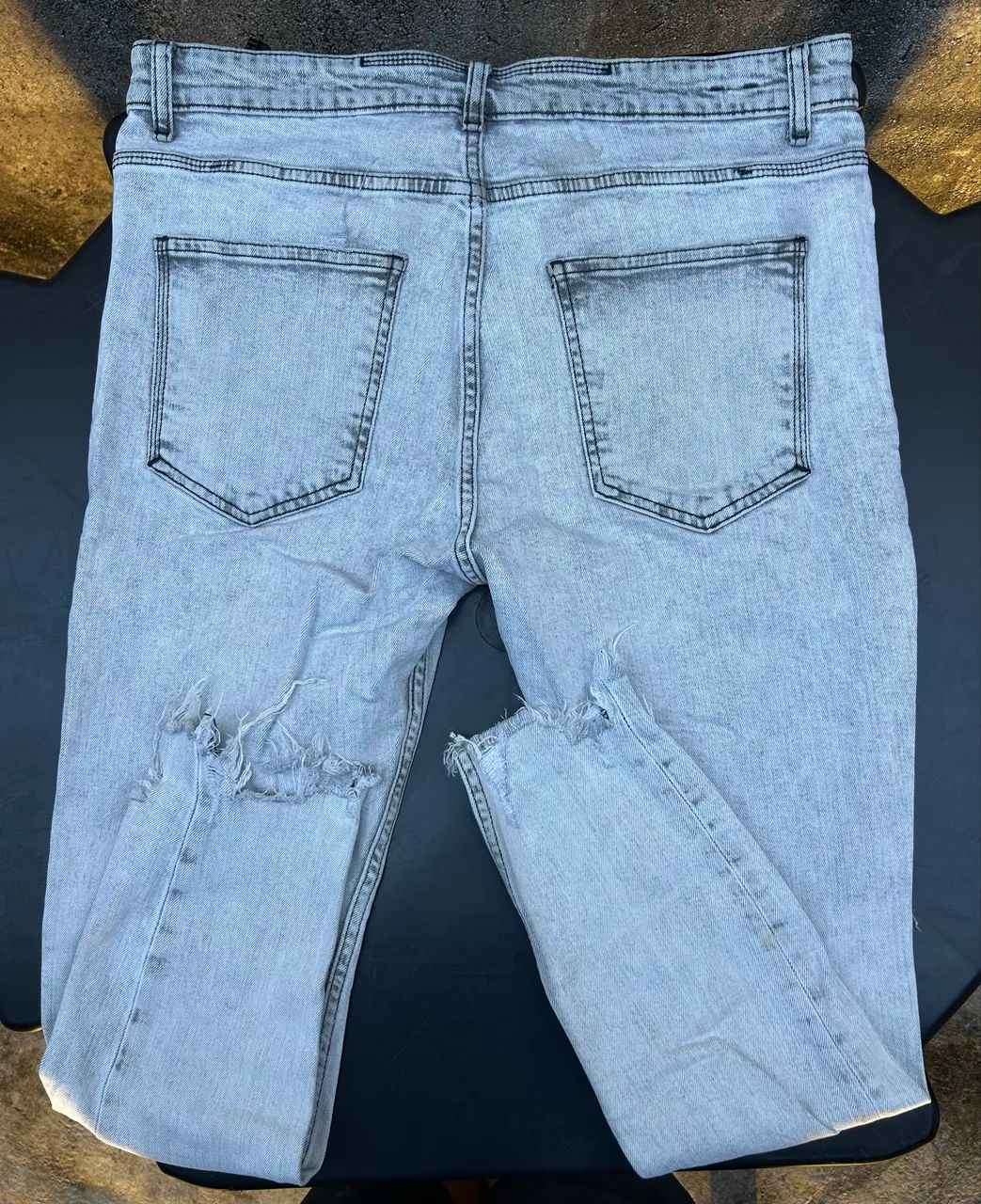 Calça jeans Zara branca skinny  - Foto 3