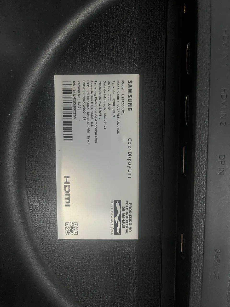 Monitor Samsung LED 28 4K UHD HDR10 60Hz 4MS - Foto 2