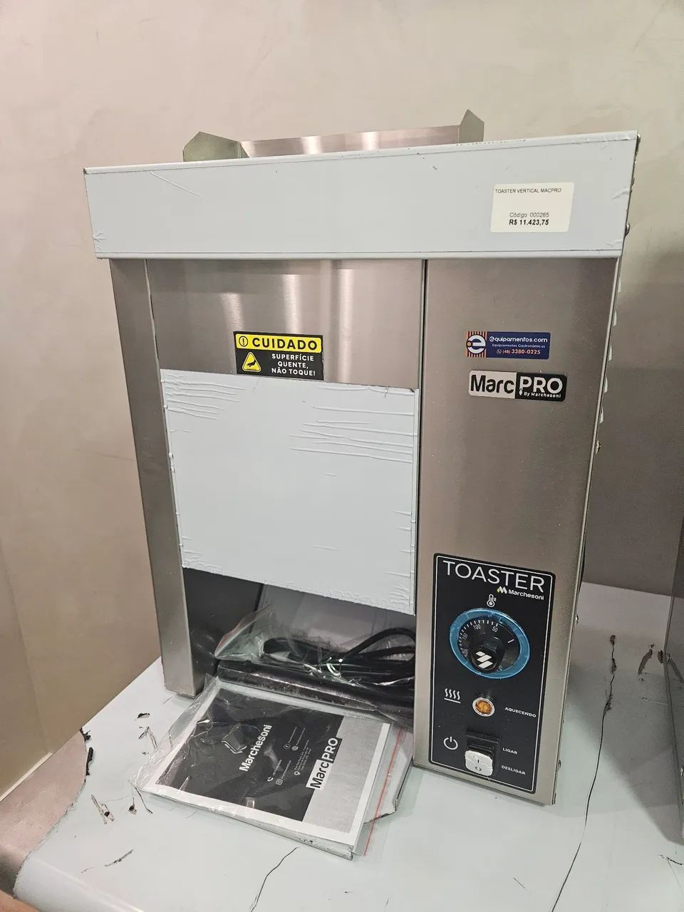 tostadeira vertical de pães marcpro 